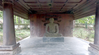 Buddha inside Krishnapuram Palace